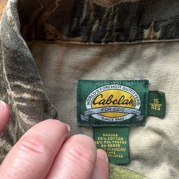 Cabela's Kids Camouflage Shirt - Picture 2 of 3